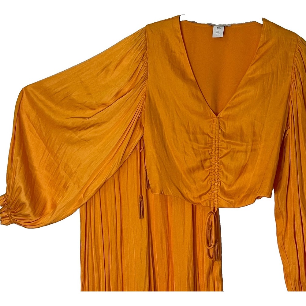Cupcakes and Cashmere 2‎ Piece Set Orange Top Small Pants Medium Pleated